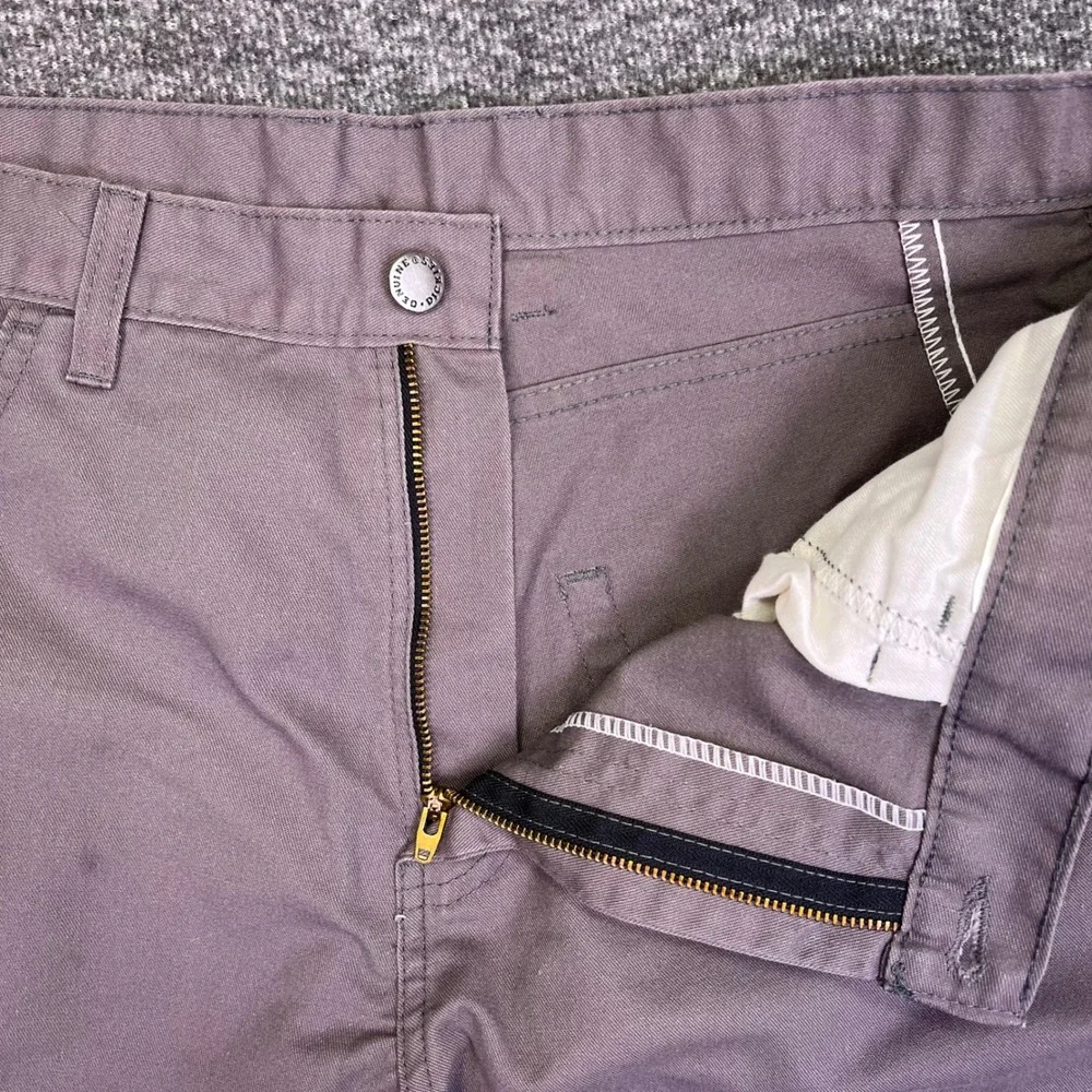 Dickies Shorts Mens 35x10 Grey‎ Work Twill Utility Casual Rugged Chino Durable